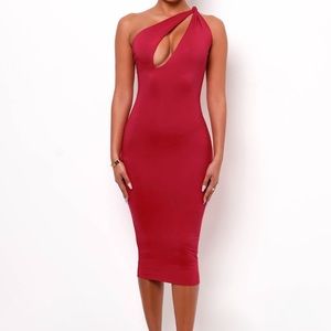 Red MIDI Dress (Ariana)